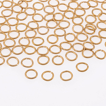Колечки из нерж. стали, 5 мм, 0,8 мм, Золото (STL-059022)