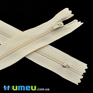 Блискавка спіральна нероз'ємна, 18 см, Тип 3, Кремова (ZIP-045084)