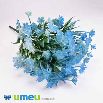 Букет мелкоцвета, 34 см, Голубой (DIF-050755)