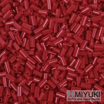 Бісер японський Miyuki Стеклярус 3 мм BGL3-408, Червоний (BIS-055962)