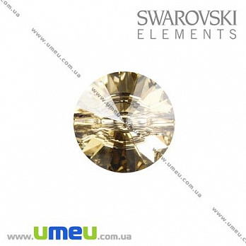 [Архів] Гудзик Swarovski 3015 Golden Shadow, 12 мм, Круглий (PUG-005512)