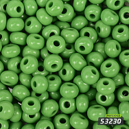 Бісер чеський 2/0, №53230, Зелений світлий, Натуральний (BIS-054971)