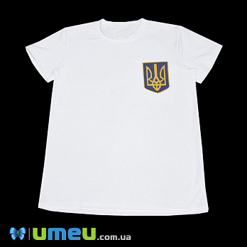 Жіноча футболка з принтом під вишивку Ф109, Розмір M, Біла (UPK-044552)