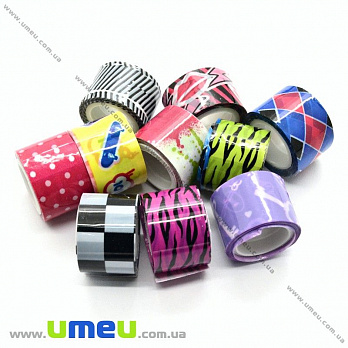 Декоративний скотч, Мікс, 12 мм (DIF-022511)