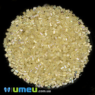 Бісер китайський рубка, 2,2 мм, Бежевий АВ прозорий (BIS-037752)