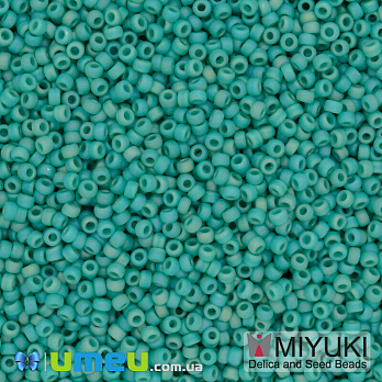 Бісер японський Miyuki круглий RR 15/0 №412, Бірюзовий матовий (BIS-043346)