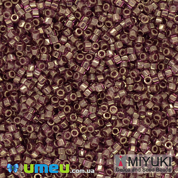Бісер японський Miyuki Delica Cut 11/0 DBC0108, Аметистовий золотистий (BIS-040086)