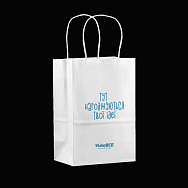 Крафт пакет, 150х90х220 мм, Білий (UPK-052540)