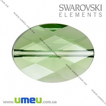 [Архів] Намистина Swarovski 5050 Peridot, 14х10х5 мм, Гранована овальна (BUS-005368)