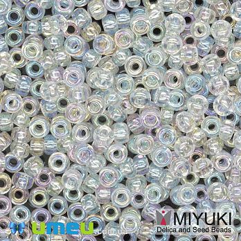 Бісер японський Miyuki круглий RR 11/0 №250, Прозорий АВ (BIS-045607)