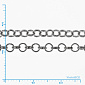 Ланцюг, Темне срібло, 2,5 мм (ZEP-056055)