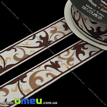 Тесьма Fantastic, 22 мм, Коричневая (LEN-010926)