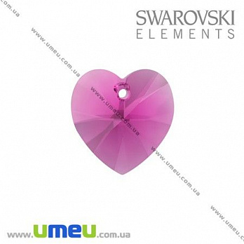 [Архів] Підвіска Swarovski 6202 Fuchsia, 10 мм, Серце (POD-004640)