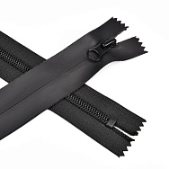 Блискавка спіральна нероз'ємна Водовідштовхувальна, 18 см, Тип 7, Чорна (ZIP-060474)
