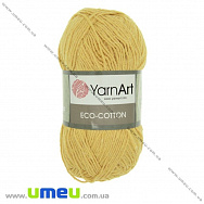 Пряжа YarnArt Eco-cotton 100 г, 220 м, Жовта 764 (YAR-025230)