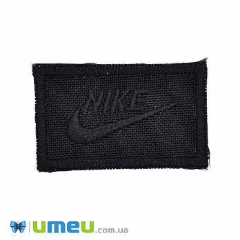Термоаппликация Nike, 4х2,5 см, Черная (APL-038198)