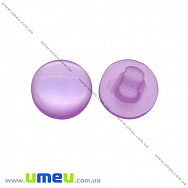 Гудзик пластиковий на ніжці Круглий, 11 мм, Бузковий (PUG-016494)