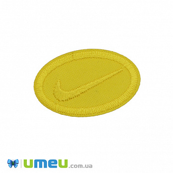 Термоаплікація Nike, 4х2,5 см, Жовта (APL-038174)