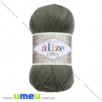 Пряжа Alize Diva 100 г, 350 м, Оливкова 273 (YAR-029465)