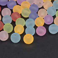 Намистини для сумок ОПТ, Акрилові матові, Круглі, 8 мм, Мікс (BUS-059789)