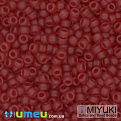 Бисер японский Miyuki круглый RR 11/0 №141F, Красный матовый (BIS-045569)