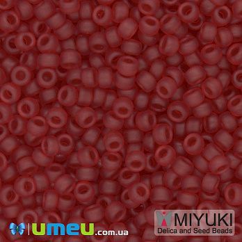 Бісер японський Miyuki круглий RR 11/0 №141F, Червоний матовий (BIS-045569)
