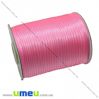 Атласна коса бейка, 15 мм, Рожева (LEN-010341)