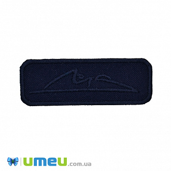 Термоаплікація Прямокутна, 6х2 см, Синя (APL-038236)