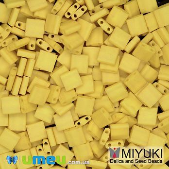 Бисер японский Miyuki TILA №2311, 5х5 мм, Желтый матовый (BIS-046060)
