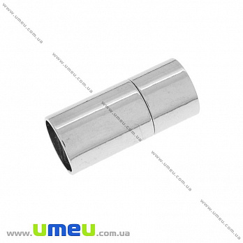 Замок для вклеювання шнура, Темне срібло, 20х9 мм (ZAM-025868)