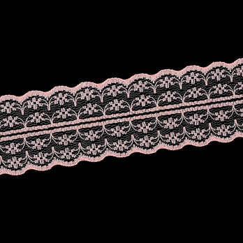 Мереживо тонке, 45 мм, Коралове світле (LEN-020679)