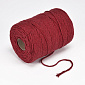 Шнур для макраме хлопковый, 2-3 мм, Красный (LEN-062982)