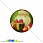 /p17701-kaboshon-stekl-s-printom-ded-moroz-14-mm-krugliy/