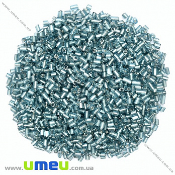 Бисер китайский рубка, 2,2 мм, Голубой блестящий (BIS-026180)