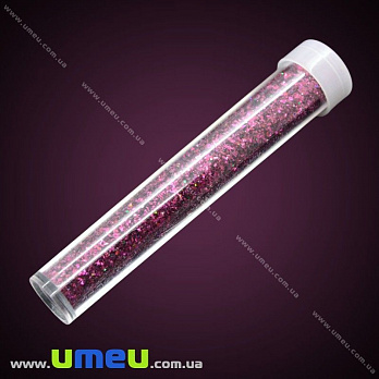 Гліттер в колбі великий, Малиновий, 3 г (GLN-018116)