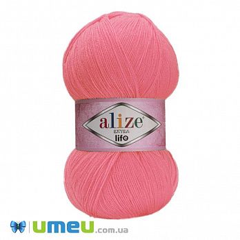 Пряжа Alize Extra Life 100 г, 480 м, Коралловая 930 (YAR-038435)