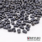 Бісер японський Miyuki Berry BB-464, 4,5х2,5 мм, Мокрий асфальт (BIS-053295)