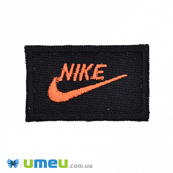 Термоаппликация Nike, 4х2,5 см, Оранжевая (APL-038200)