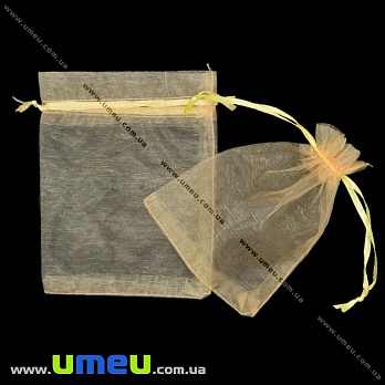 Подарочная упаковка из органзы, 10х12 см, Персиковая (UPK-012382)