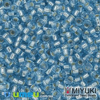 Бісер японський Miyuki круглий RR 8/0 №18, Блакитний (BIS-045917)