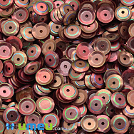 Паєтки Індія тарілочка, 7 мм, Коричневі АВ (PAI-037833)