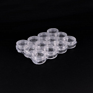 Набір з 12 пластикових контейнерів для зберігання, 3х1,8 см (INS-051091)