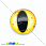 /p15256-kaboshon-stekl-s-printom-glaz-14-mm-zheltiy-krugliy/