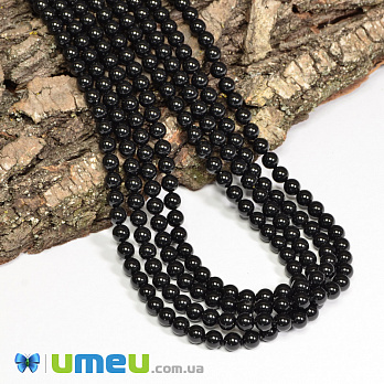 [Архів] Намистина Swarovski 5810 Mystic Black Pearl 335, 6 мм (BUS-040847)