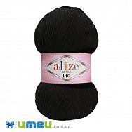 Пряжа Alize Extra Life 100 г, 480 м, Чорна 927 (YAR-038434)
