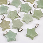 Підвіска Зірка, Натур. камінь Авантюрин зелений, 23х20 мм (POD-031877)
