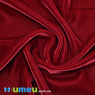 Оксамит італійський шовковий, Ширина 20 см, Червоний темний (TKN-038567)