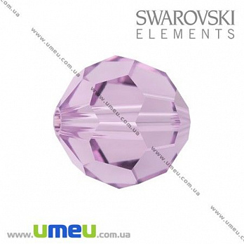 [Архів] Намистина Swarovski 5000 Light Amethyst, 8 мм, Гранована кругла (BUS-003273)