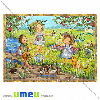 Схема для виш. бісером Art millennium, кульбаба-метеликовий рай, 36х27 см (SXM-027932)