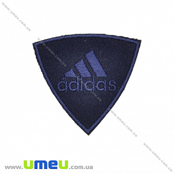 Термоаплікація Adidas, 5х5 см, Синя (APL-024718)